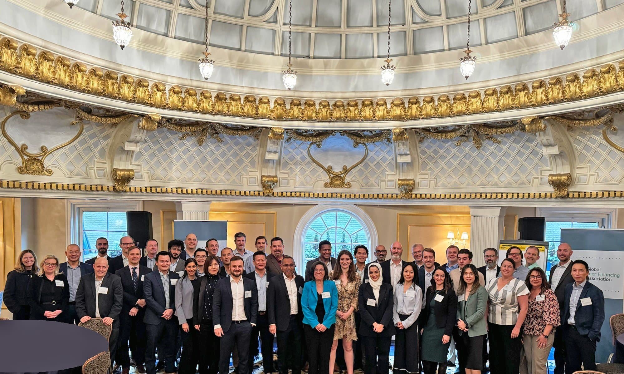 Members of the Global Peer Financing Association gathered at an annual meeting.